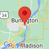 Map of Burlington, IA